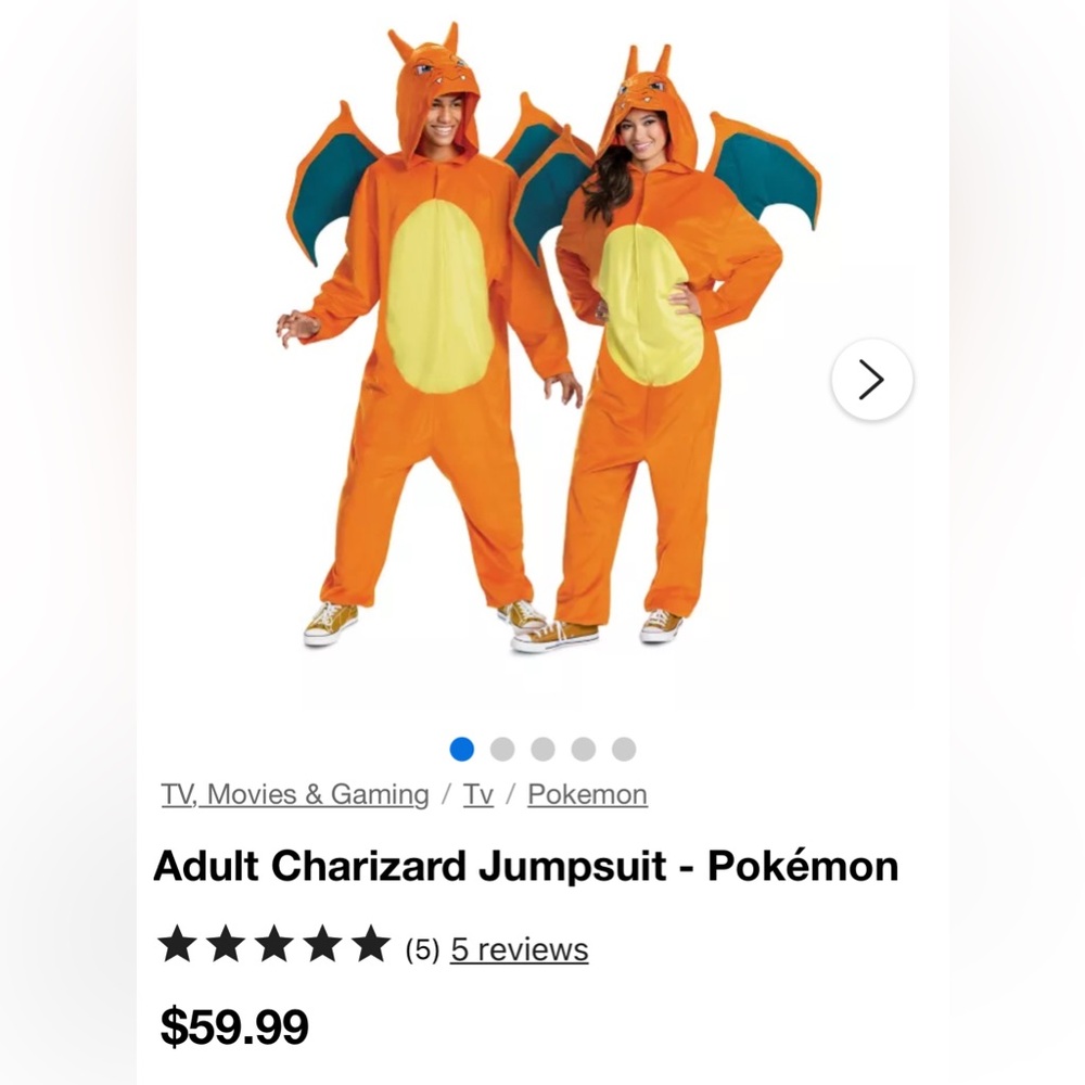 Adult Charizard Jumpsuit - Pokémon